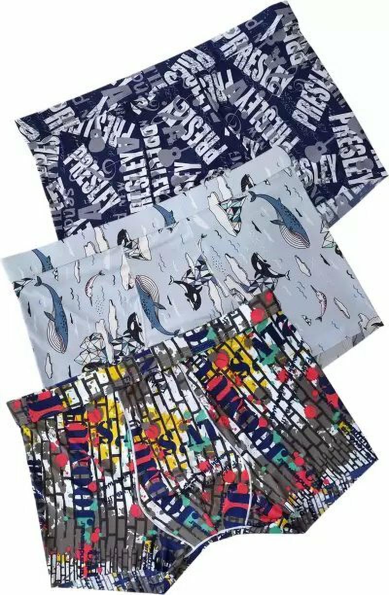 AP Garments Store Multicolor Pack of 3 Camouflage, Animal Print, Floral Print, Printed, Geometric Print, Colorblock, Graphic Print Men Trunk (41 CK Underwear- -3-90)