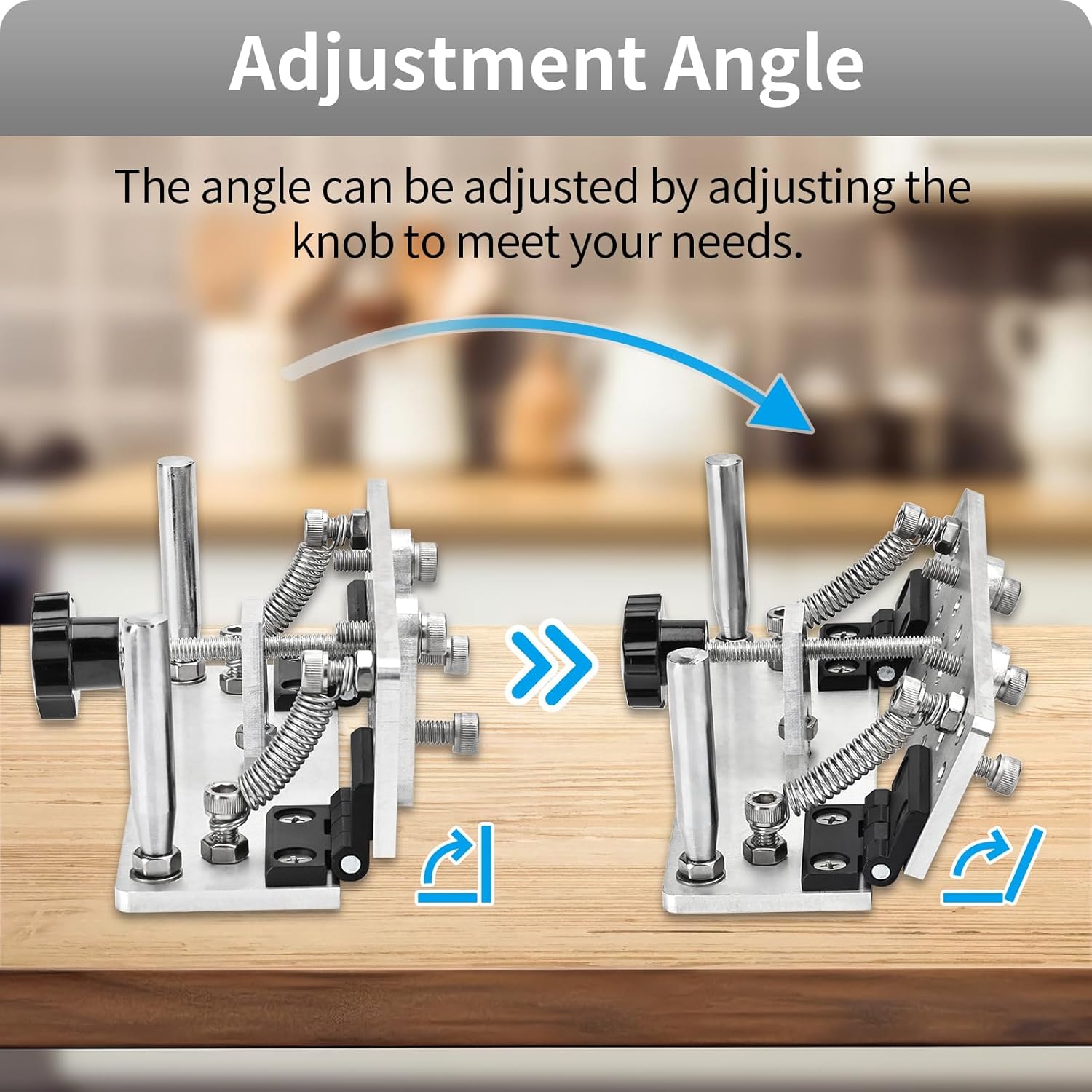 Belt Grinder Knife Jig Manual Sharpener Holder Long Sharpening Locator Fixed Angle Jig for Belt Sander Belt Machine (Small)