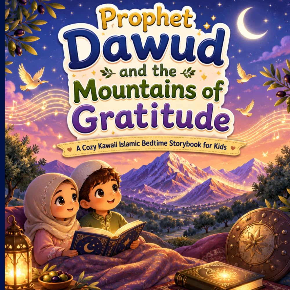 Prophet Dawud and the Mountains of Gratitude: A Cozy Kawaii Islamic Bedtime Storybook for Kids (Bedtime Prophet Stories)