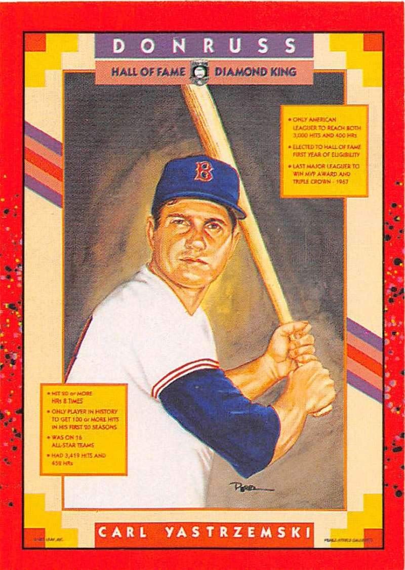 Amazon.com: Baseball MLB 1990 Donruss #588 Carl Yastrzemski 3000