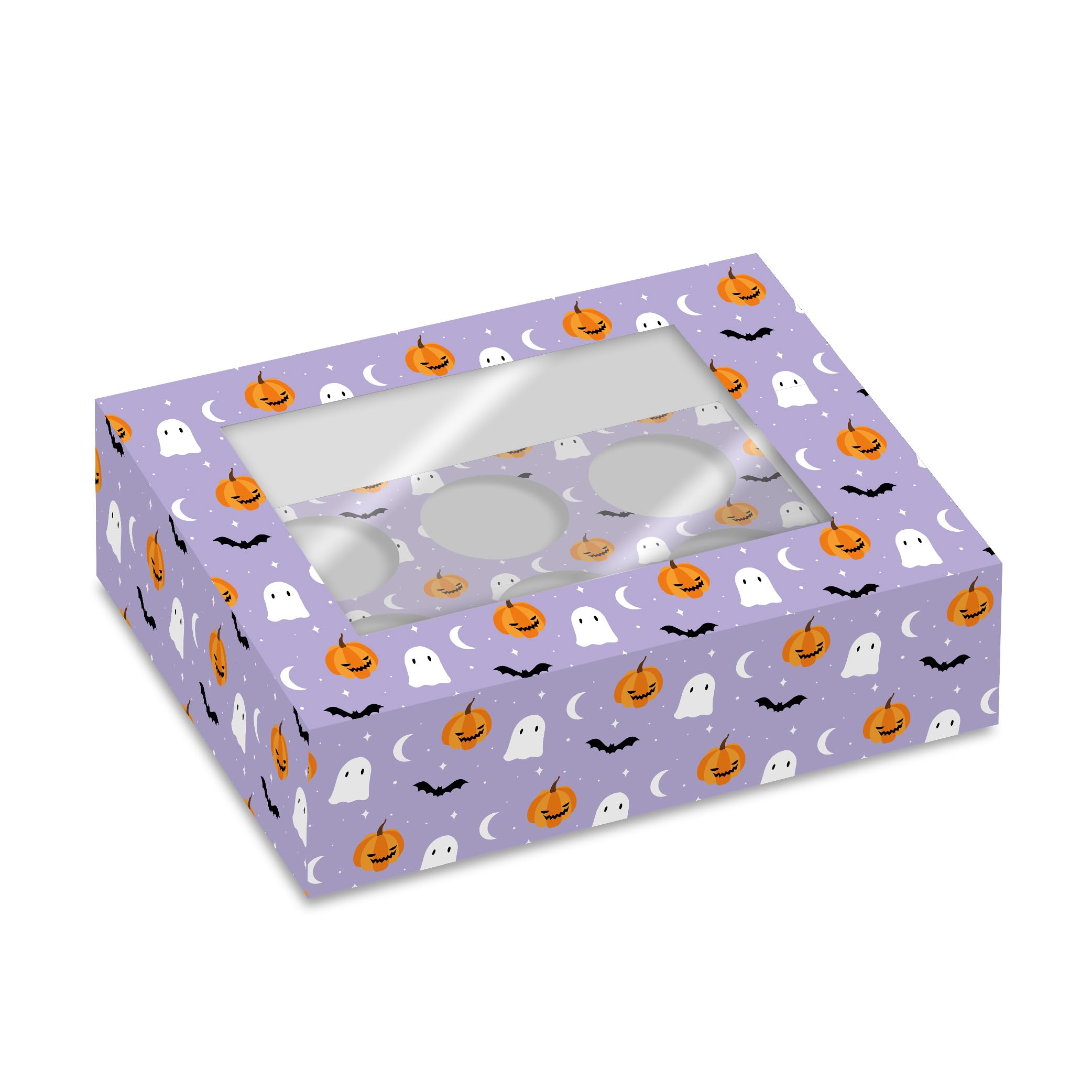 Simply Making Purple Fright Night Halloween Cupcake Box Pack Of 2