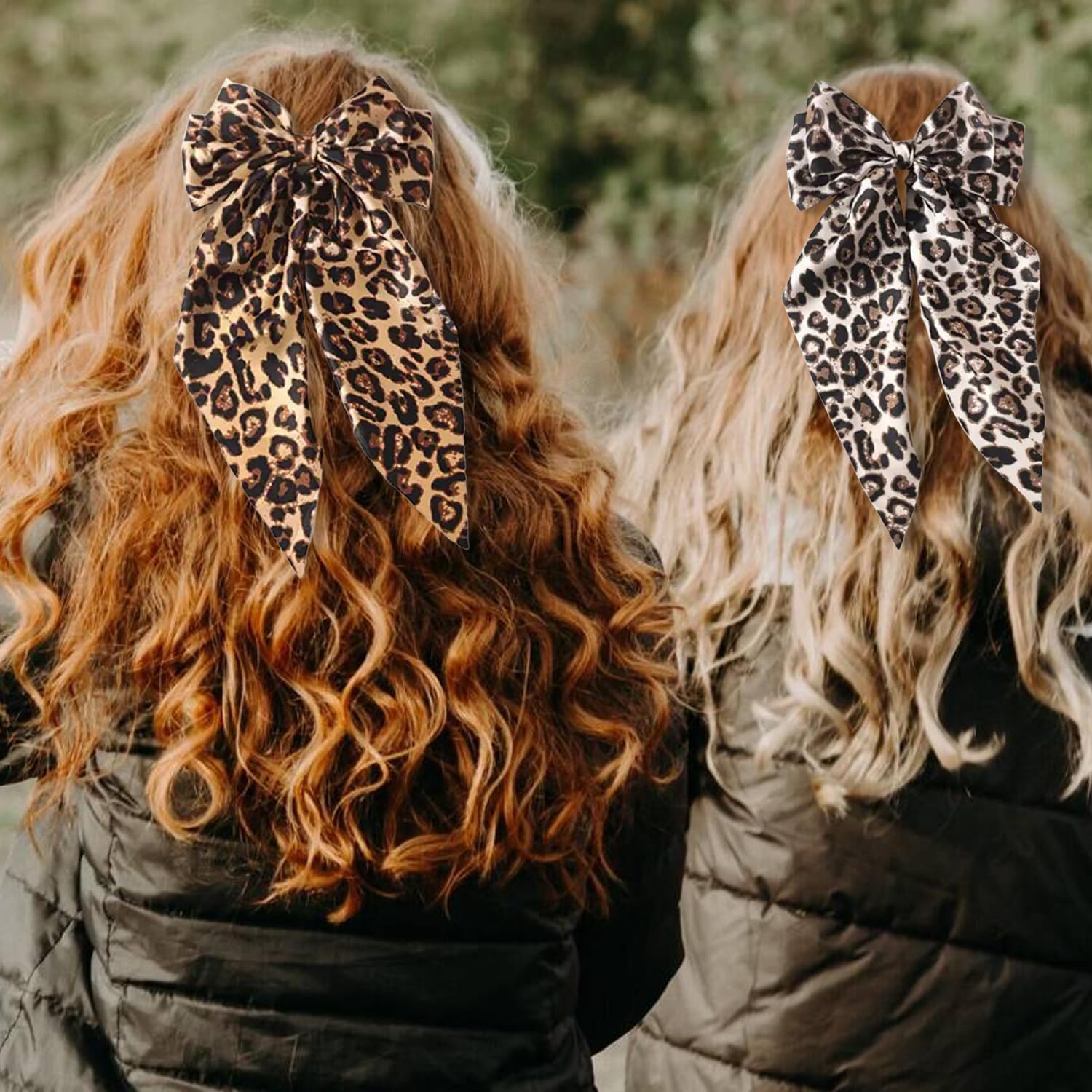 2Pcs Glitter Hair Big Bows for Women Sequin Hair Bows Clips Sparkly Bowknot Style Barrettes Long Tail Hair Accessories - Image 5