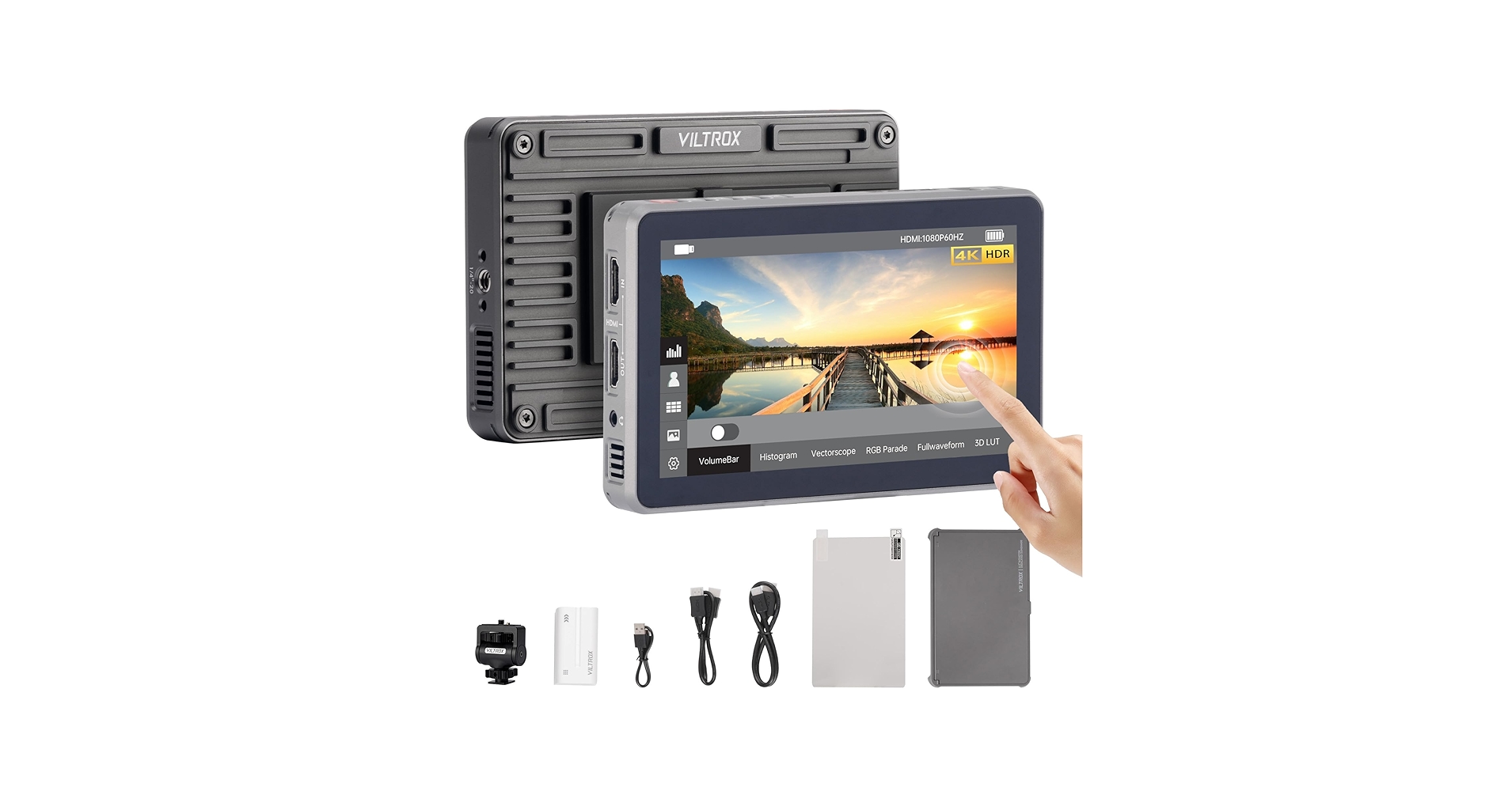 モニター台 Viltrox DC-X2 6-inch Touchscr HD Monitor Amazon.com : VILTROX DC-X2 6 inch Touchscreen Camera Field