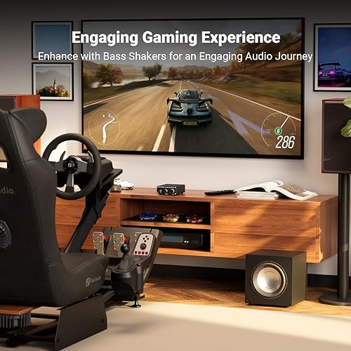 Miniatura 5 de Fosi Audio Amplificador de subwoofer M04 para cine en casa Monocanal Digital Clase D Amplificador de potencia integrado para altavoces pasivos