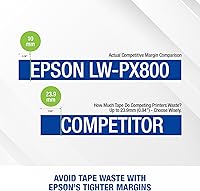 Vista 8 de LABELWORKS Epson LW-PX800 Industrial Wireless Label Maker - Desktop Label Printer Compatible with Large Variety of Tape Types