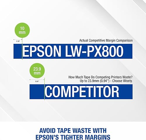 Miniatura 8 de LABELWORKS Epson LW-PX800 Industrial Wireless Label Maker - Desktop Label Printer Compatible with Large Variety of Tape Types