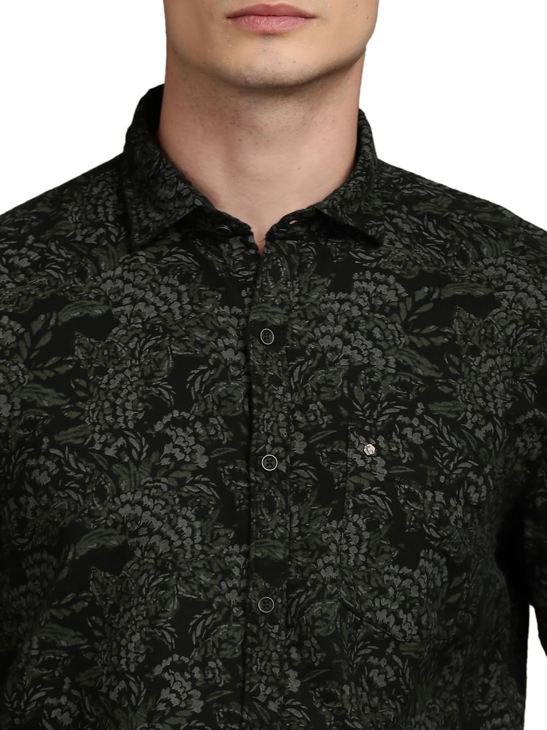 Turtle Camicia casual da uomo in 100% cotone slim fit stampata | Camicia a maniche lunghe con colletto abbottonato | Elegante abbigliamento quotidiano per ufficio e uscite casual
