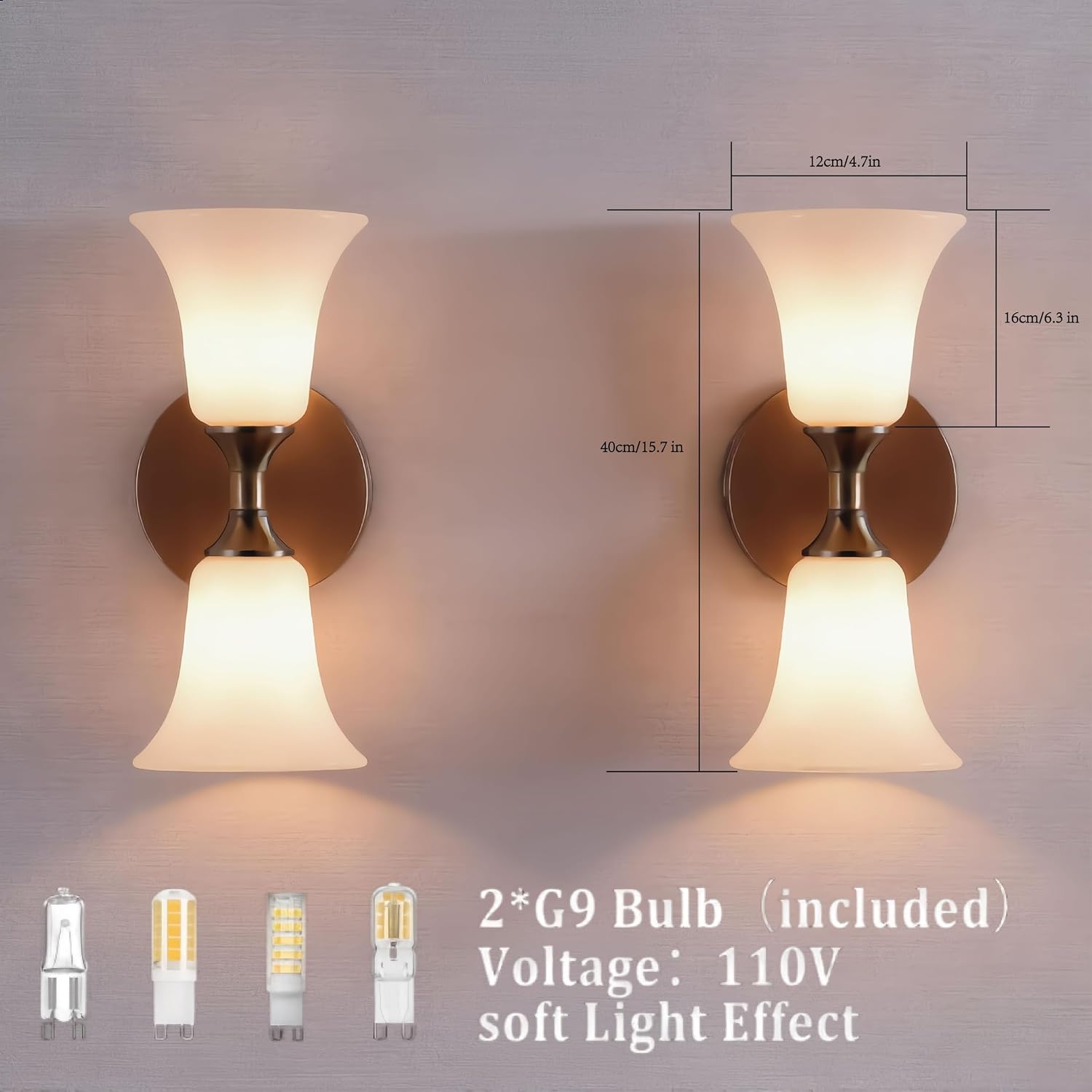 Alabaster Brass Wall Sconce Equivalent, Modern Spanish Natural Marble Wall Lamp with Identical Veins, Dimmable Hardwired Brass Gold Wall Sconce Lighting for Bathroom Mirror, Bedroom and Living Room.