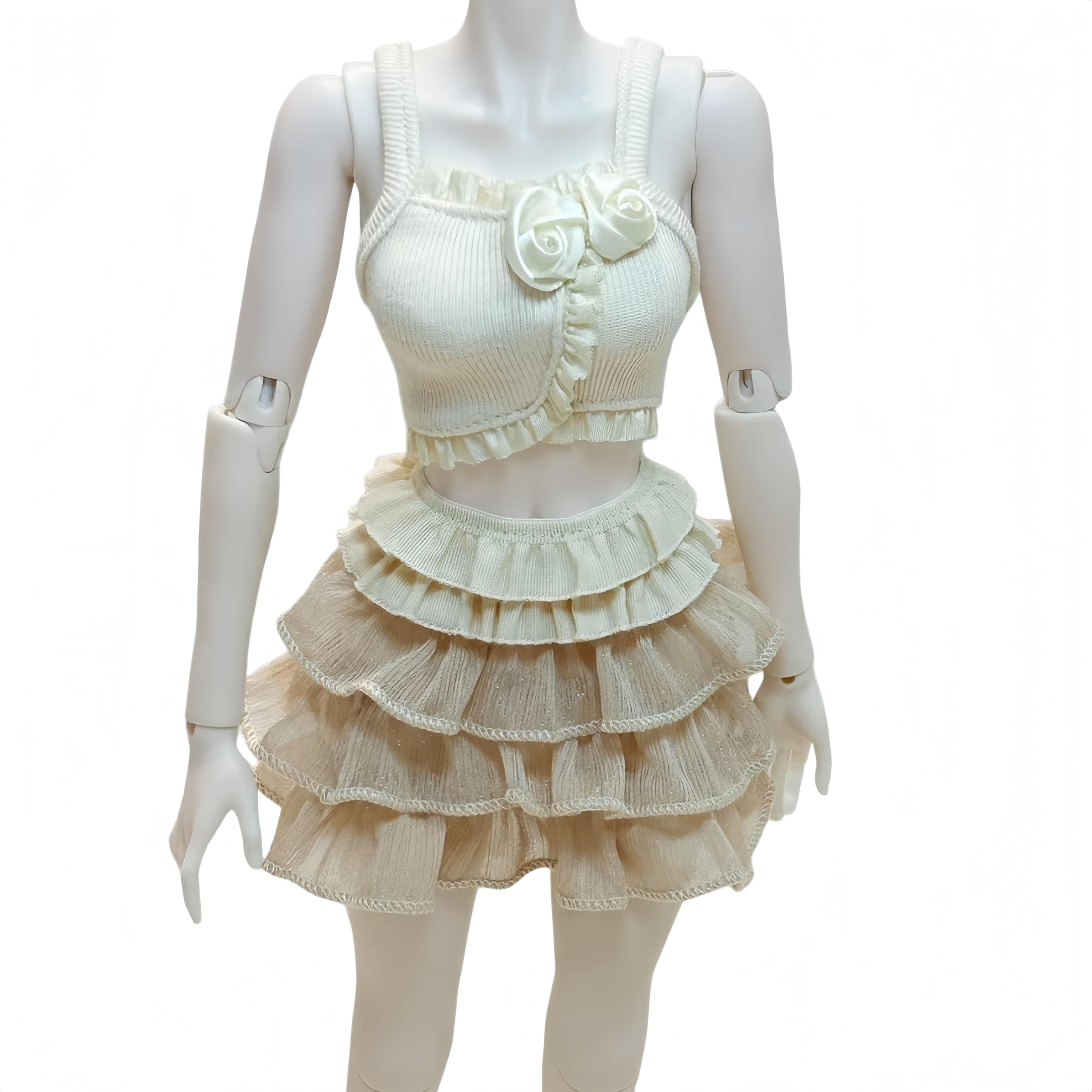 QGYDYH 1/4 BJD Doll Clothes Set Ball Jointed Doll Fashion Handmade Pretty Fashionable Clothes for 16-18 inches BJD Dolls (K)