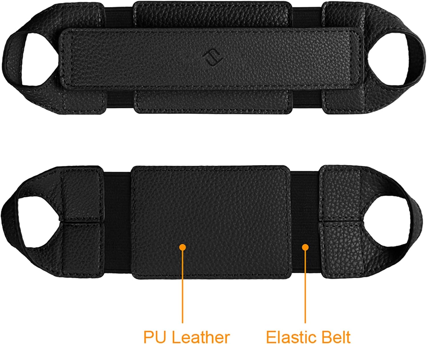 Fintie Universal Tablet Hand Strap Holder, 360 Degrees Swivel PU Leather Handle Grip with Elastic Belt, Secure Portable for 7-8 Inch iPad Mini/Sumsung Galaxy Tab/Android/Windows Tablets