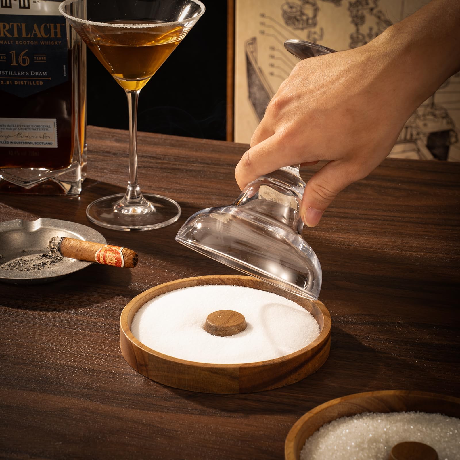 European Style Margarita & Martini Crystal Acrylic Glasses Tritan Drinkware Unbreakable Colored 6 Set - Shatterproof BPA-Free Plastic , Reusable