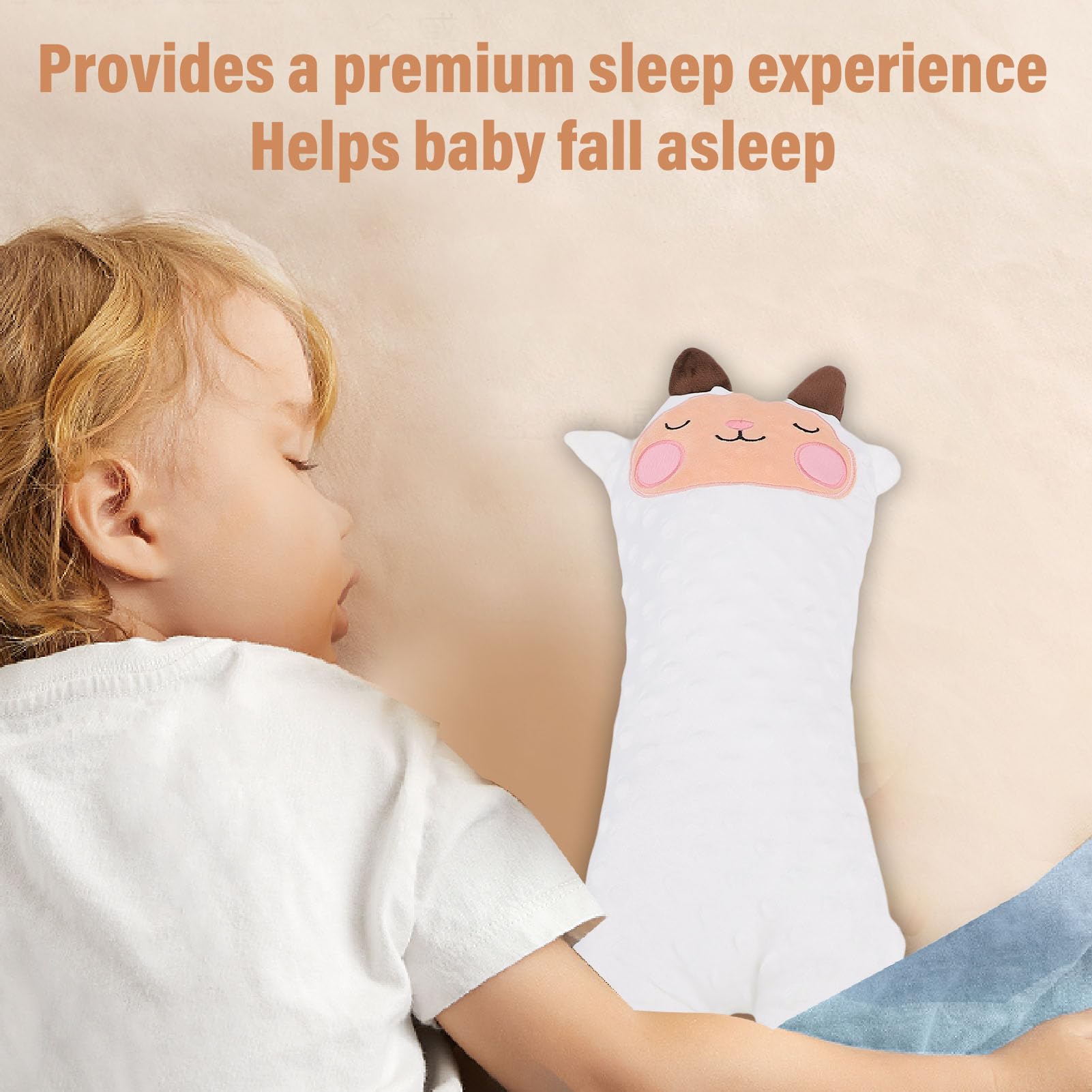 Cuscino Smart Che Batte Il Ritmo | Per Bambini, Peluche Calmante Con Micro-movimenti E Telecomando