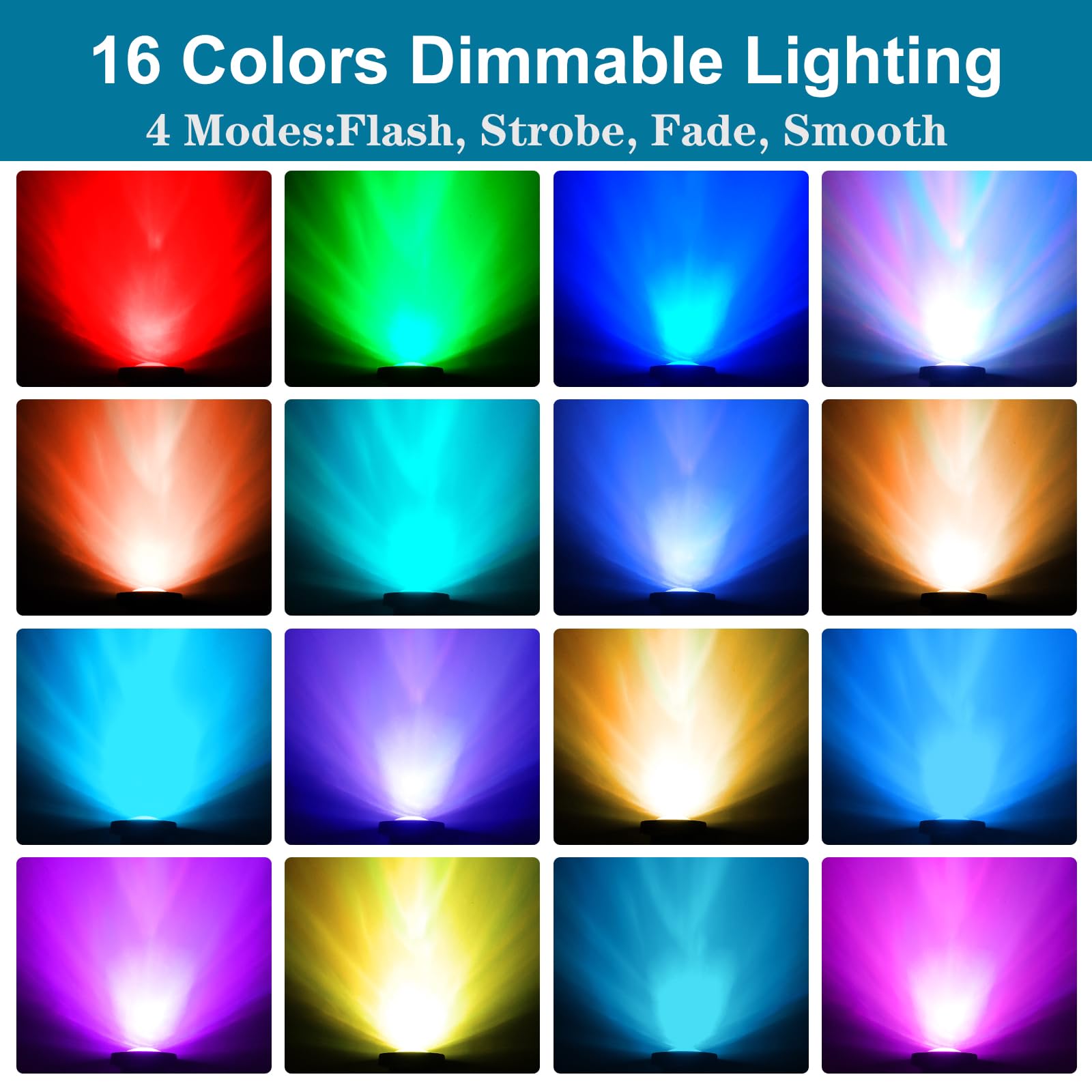 Lumières de bassin alimentées par secteur, 5 en 1 RVB sous-marin avec télécommande, IP68, multicolore, submersible, pour aquarium, jardin, cour, piscine, fontaine.