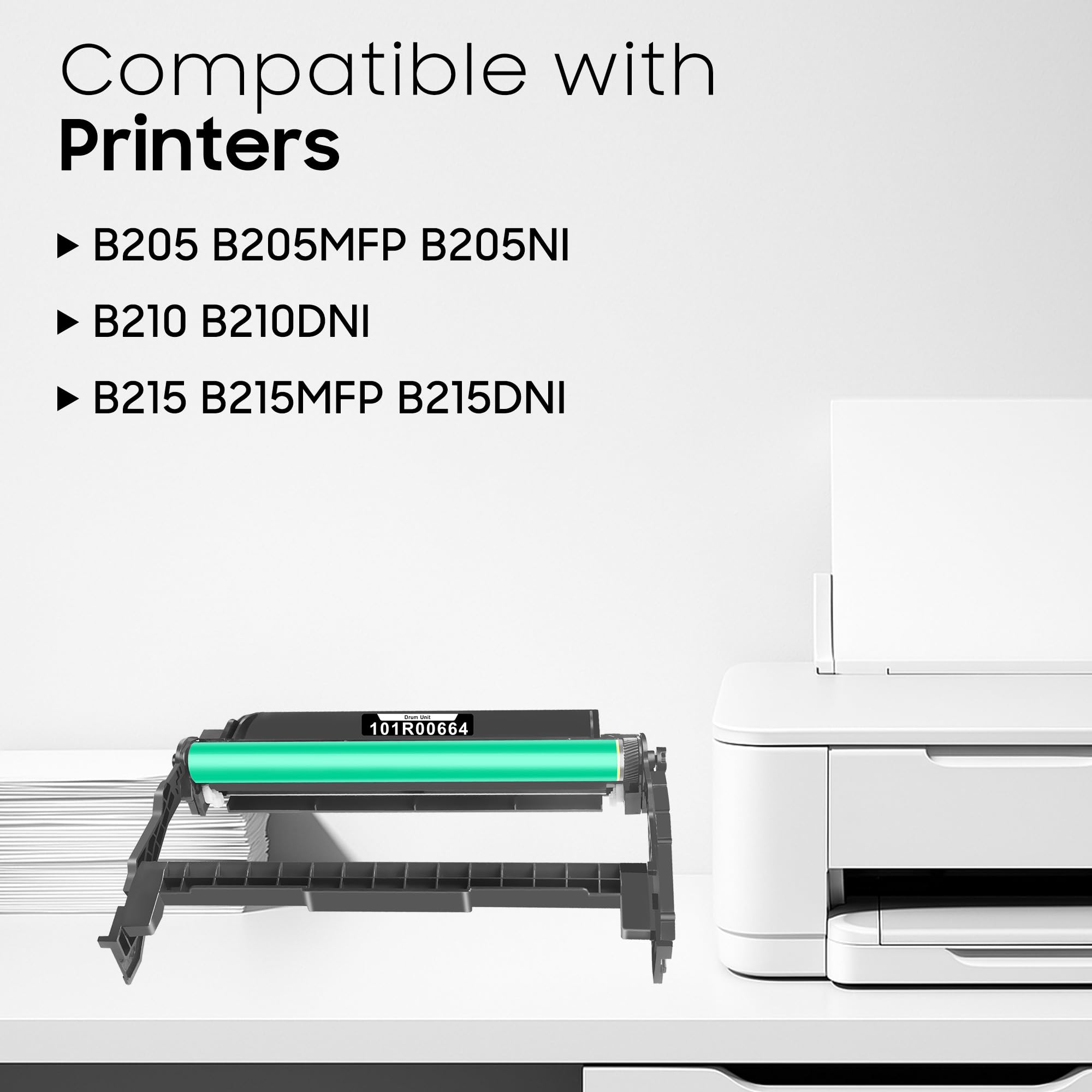 Wkład bębnowy B205 B210 B215 jednostka bębnowa 101R00664 czarny (bez tonera) zamiennik do drukarki Xerox B205 B205 MFP B205NI B210 B210DNI B215 B215 MFP B215DNI | 10 000 0 stron, 1 - Opakowanie