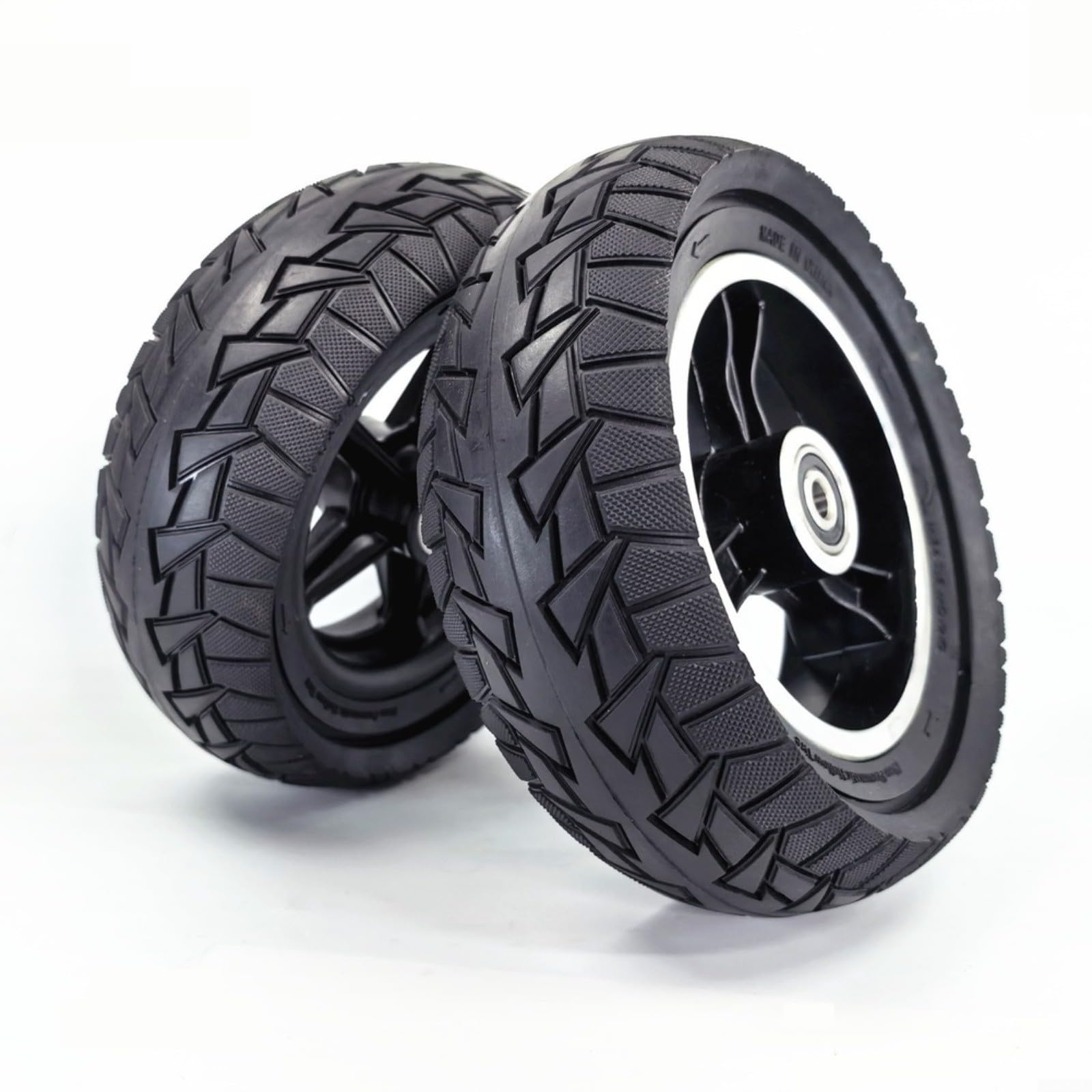 CashMuch 8,5 Zoll Vollgummi Reifen für Elektroroller mit Hohlkern-Design, robuste Konstruktion bis 150 kg Traglast, pannensicherer Aufbau aus Gummi und Aluminium