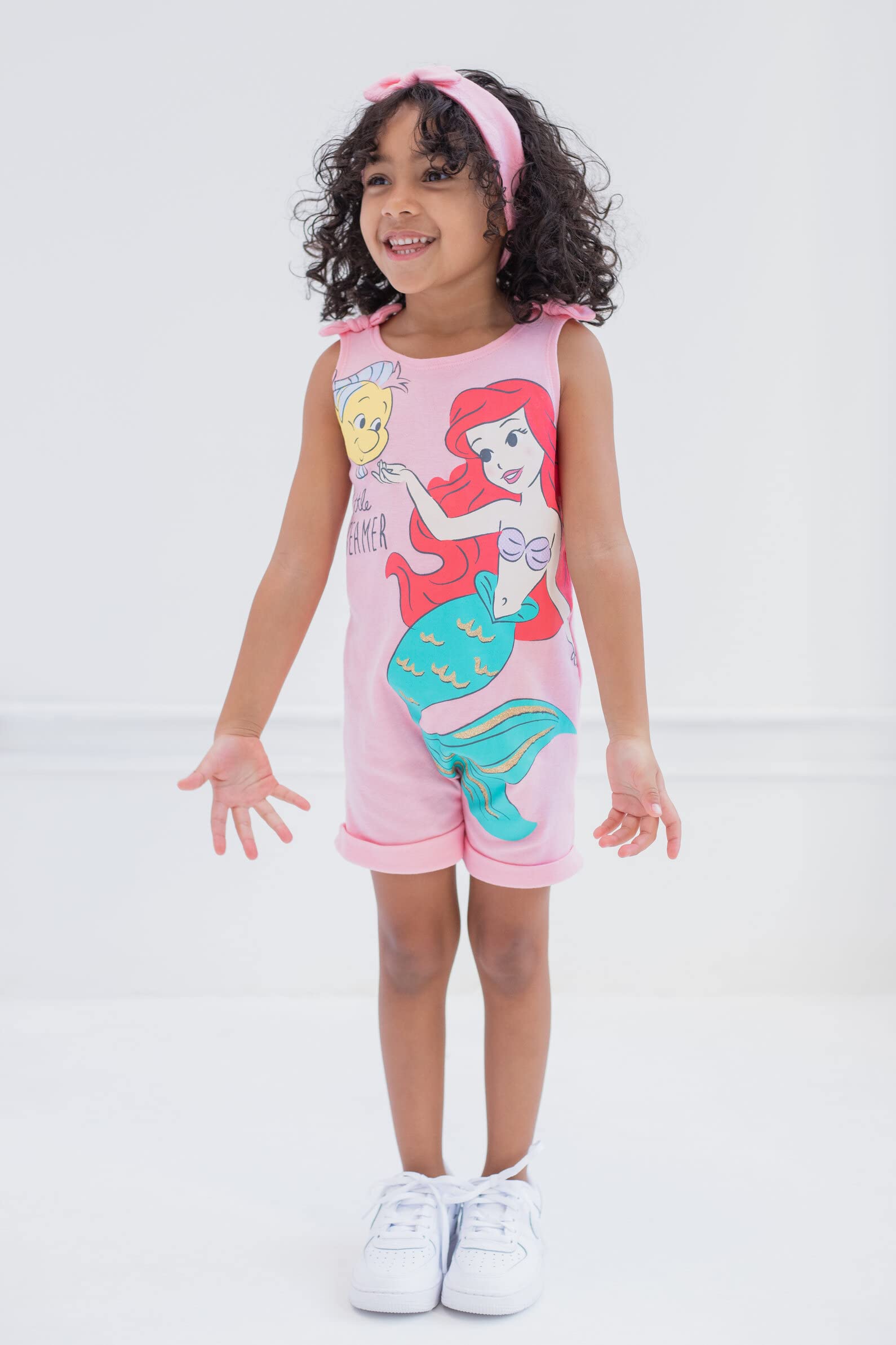Disney Prinzessin Rapunzel Ariel Belle Jasmin Aurora Baby Mädchen Strampler und Stirnband Neugeborene bis Kleinkind