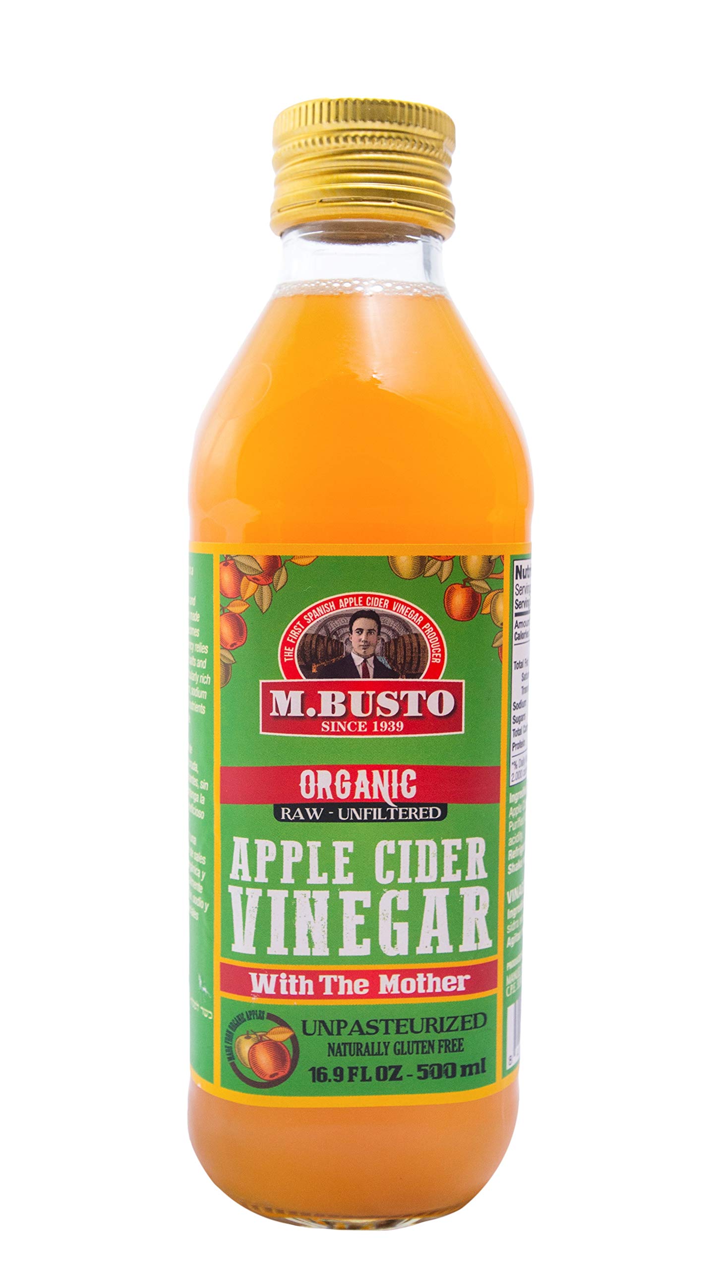 Buy M. Busto (Since 1939) Raw Organic Apple Cider Vinegar NonGMO
