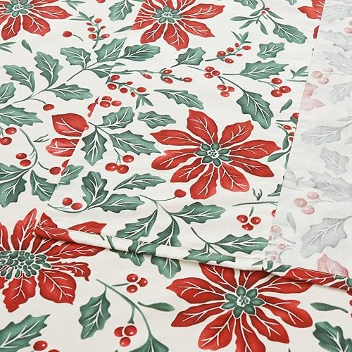 Miniatura 3 de DAUAOTO Juego de sábanas de algodón con estampado de tamaño individual, colchón de hasta 14 pulgadas de profundidad, juego de ropa de cama con