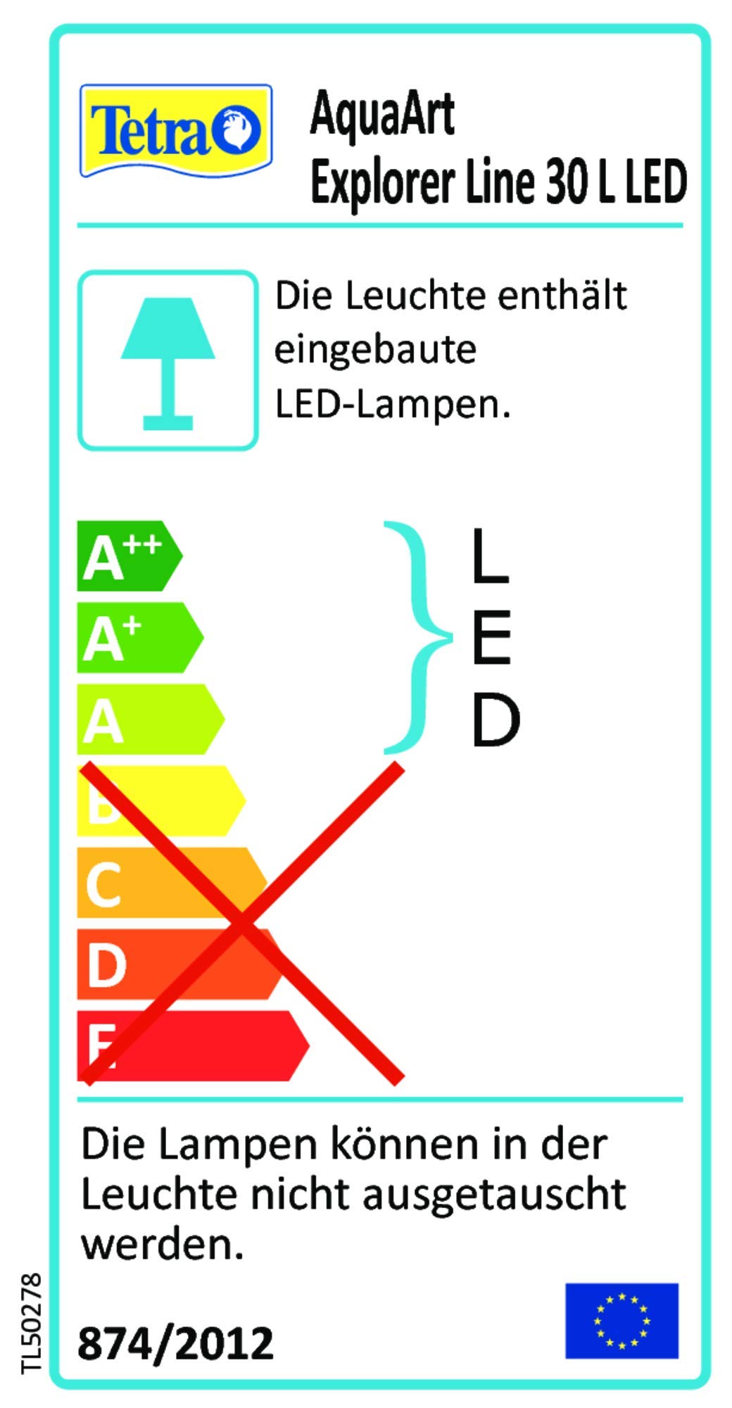 Tetra Explorer Line - Set completo per acquario, 30 l, design acquario con parabrezza curvo, illuminazione a LED, tecnica, fodera e prodotti per la cura, colore: Nero