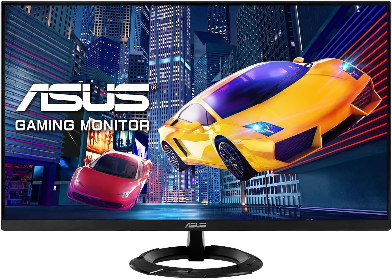 ASUS 1920 x 1080 Pixels LED VZ279HEG1R 27" Gaming Monitor- 27" FHD 1920x1080, 75Hz, 1ms (MPRT), FreeSync, HDMI, D-Sub, Flicker Free, Low Blue Light, TUV Certified