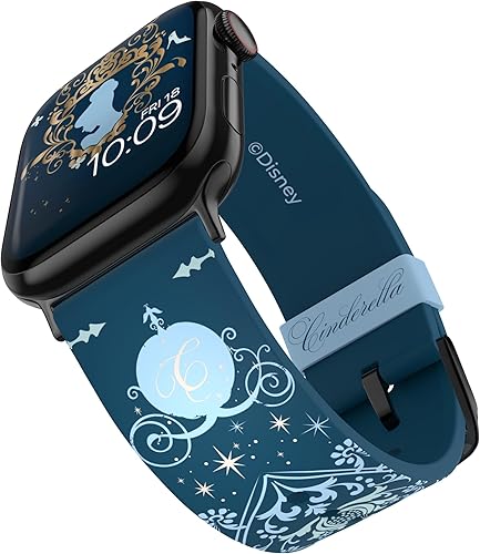 Correa de reloj inteligente de Disney, con licencia oficial, compatible con todos los tamaños y series de Apple Watch (reloj no incluido)
