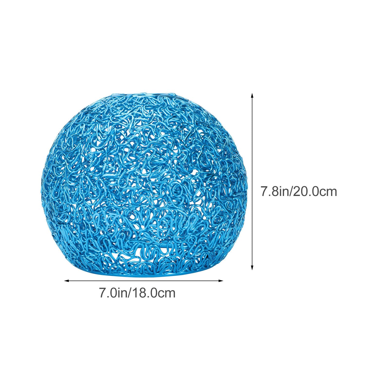 Lampada a Sospensione da Soffitto Blu in Ferro Stile Moderno
