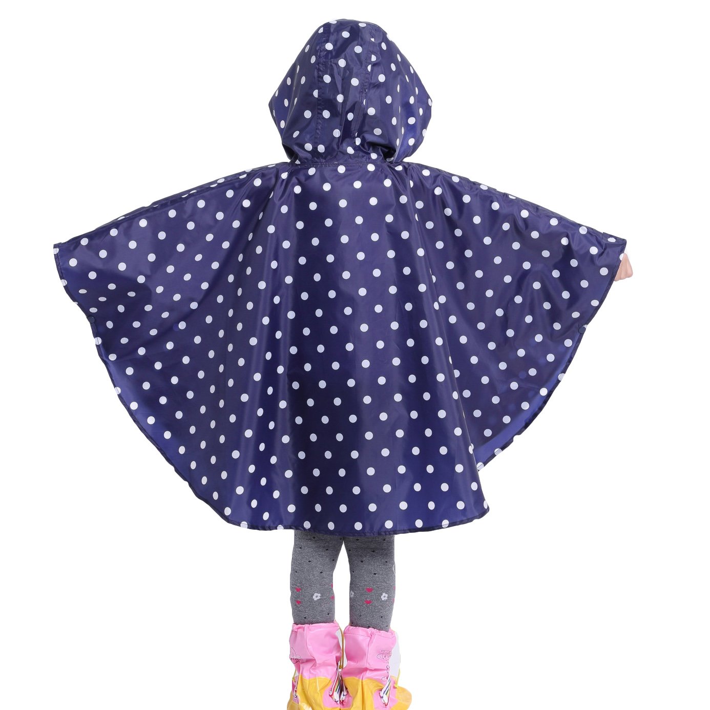 Bambini Impermeabile Giacca da Pioggia Poncho da Pioggia Bambina Incappucciato Riutilizzabile Cappotto di Pioggia Bello come Materiale e ha la Sua Sacca 1-12 anni