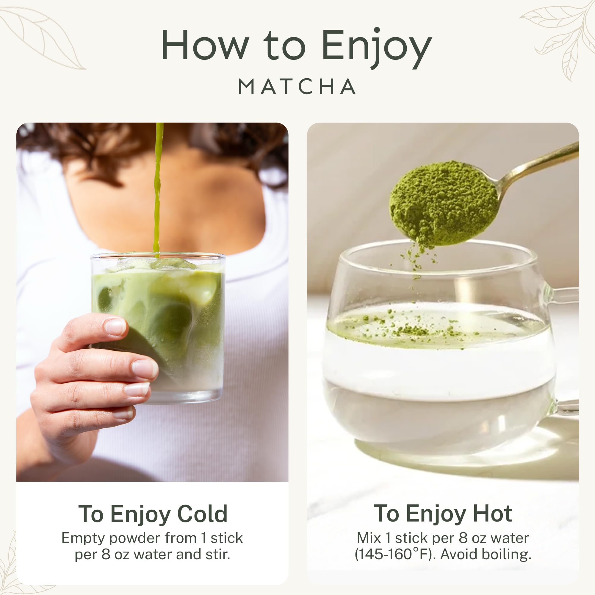 Yu Tea Organic Decaf Matcha Powder Ceremonial Grade 50 Servings Rich in Antioxidants L-Theanine Low Caffeine Unsweetened Grade — view 4