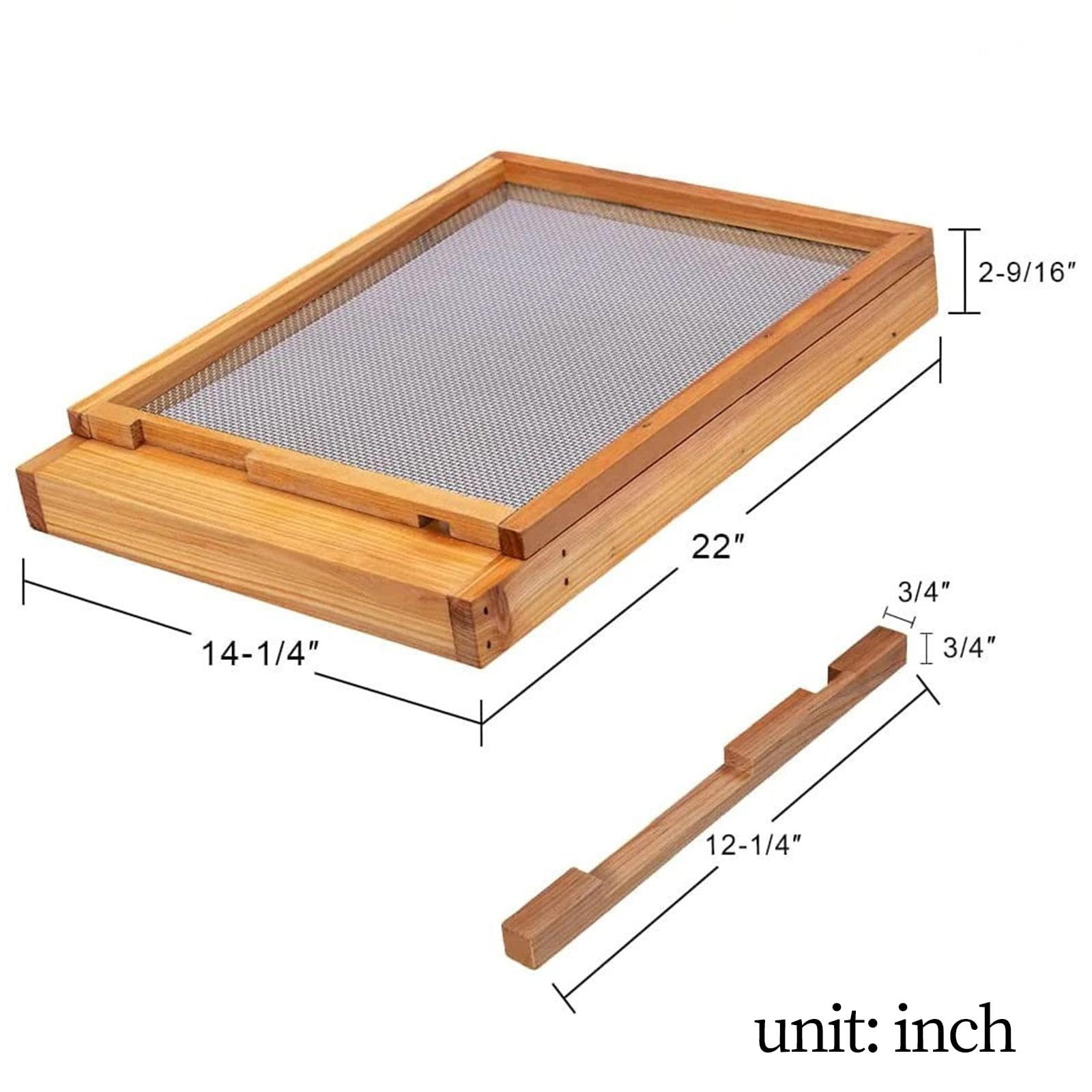 B Baosity Accessoires de Ventilation pour Socle avec Grille, Matériel Apicole