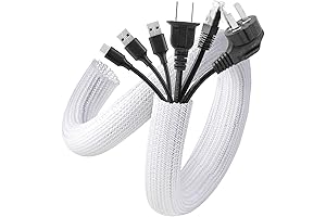 Alex Tech Cable Sleeve, 2-Pack 5ft