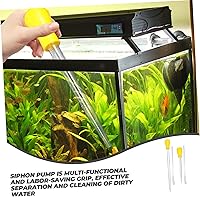 Vista 5 de Bomba de tanque de peces de succión para tanque de peces de pared para agua Accesorios de limpieza de tanque de peces Limpiador de sifón de tanque