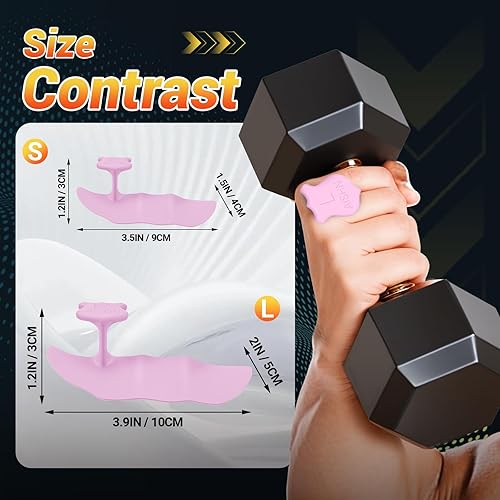Miniatura 2 de 2 pcs Anti-Slip Silicone Rypt Grips for Men & Women, Hand Grip Gryp Weight Grip for Deadlifts Pull-Ups, Gym Grips, Lifting Grips for Weight Lifting,