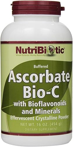 Miniatura 4 de NutriBiotic - Ascorbate Bio-C, 16 onzas  Polvo efervescente de vitamina C con bioflavonoides y minerales de limón calcio, magnesio, zinc, selenio y