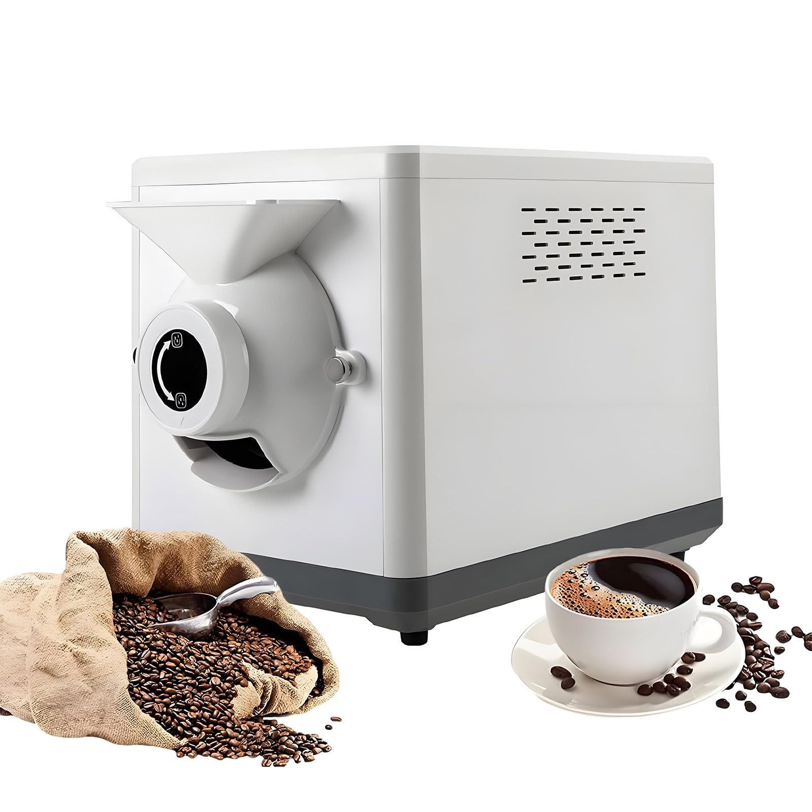 GUTYGIO Automatic Coffee Bean Roaster, 1500g Coffee Machines Beans for Commercial Home Use, for Coffee Bean BakingAdjustable Timing & Temperature