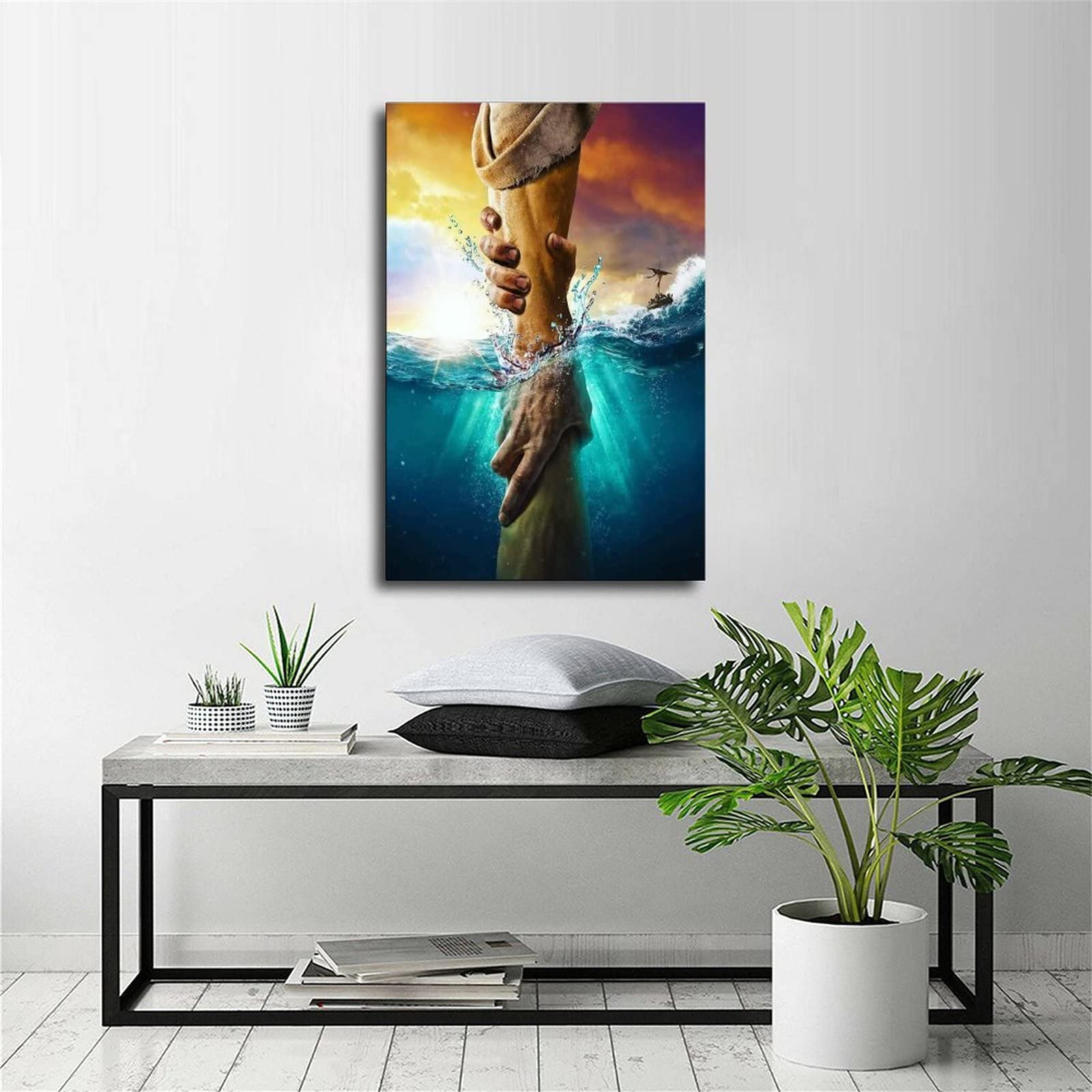 JESUS CHRIST REVELATION Canvas Art Print - 12x18 Inch Religious Wall Decor For Home