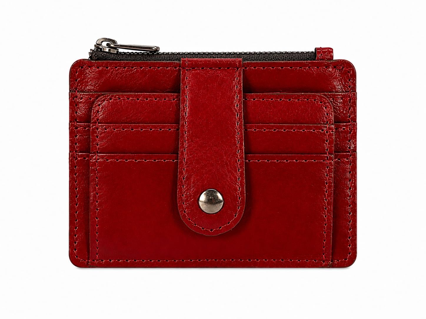 Patricia Nash Leather Cassis ID Card Case Wallet, Lava Red