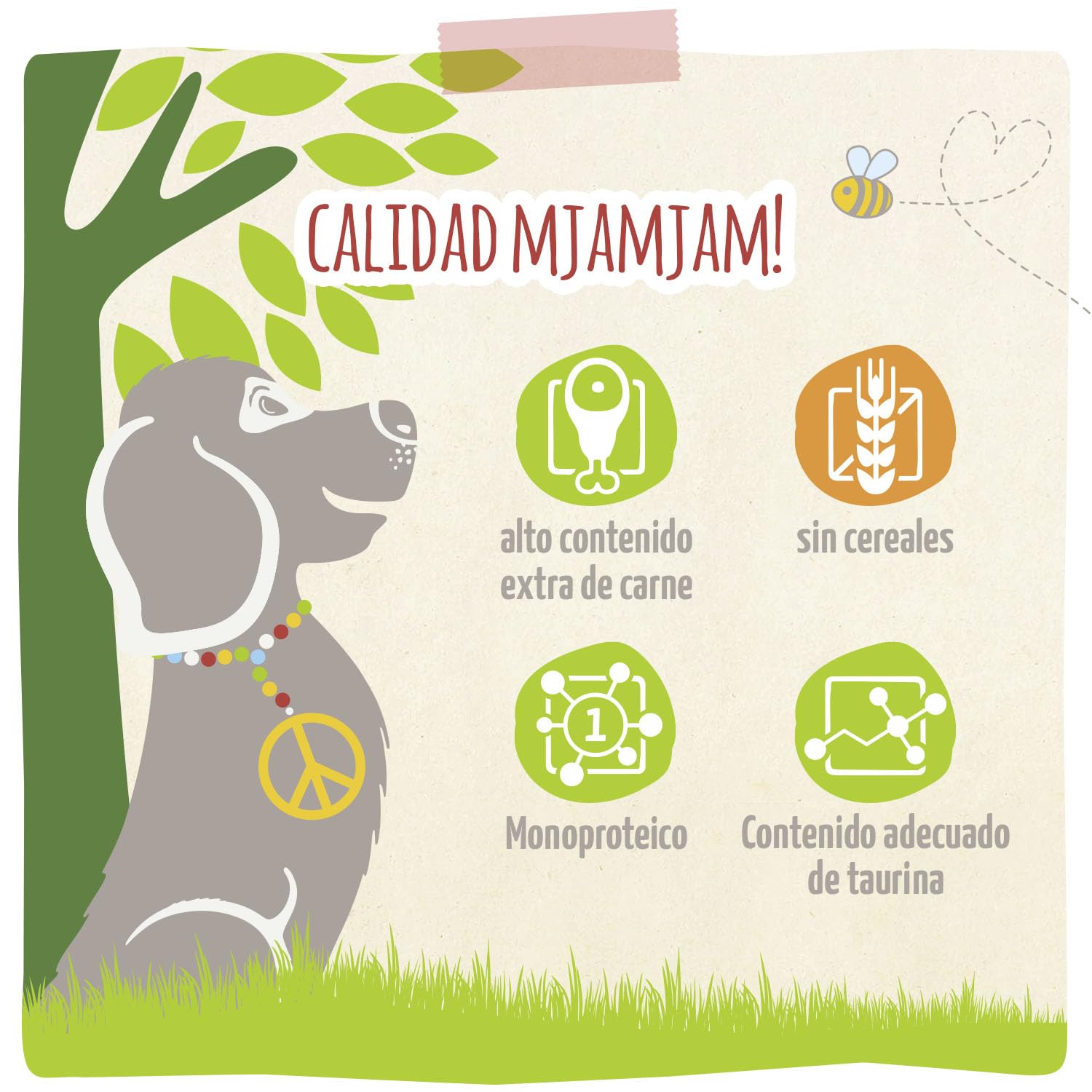 MjAMjAM - Comida húmeda Premium para Perros - naturalmente Deliciosa - Bio Cerdo con Calabaza, Pack de 6 (6 x 200g), sin Cereales con Extra de Carne