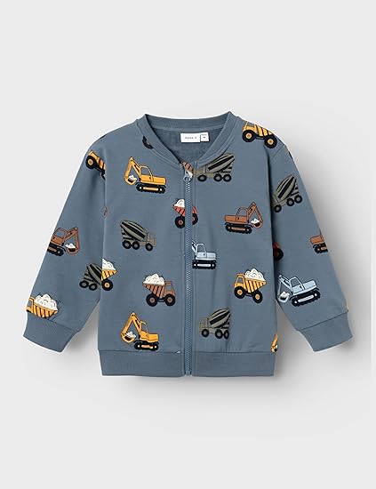 NAME IT Nkmnassen LS RLX Sweat Card Bru, Giacca In Felpa Con Cappuccio Per Bambini E Ragazzi, Taglio Largo