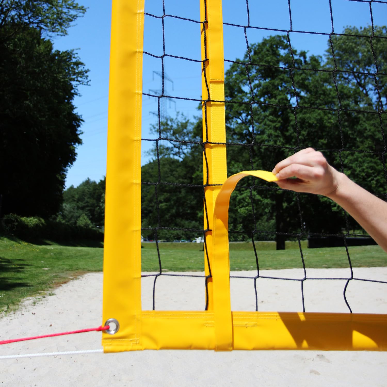 Funtec Beachvolleyball-Antennengarnitur Plus 4-teilig für Außen- und Hallensport