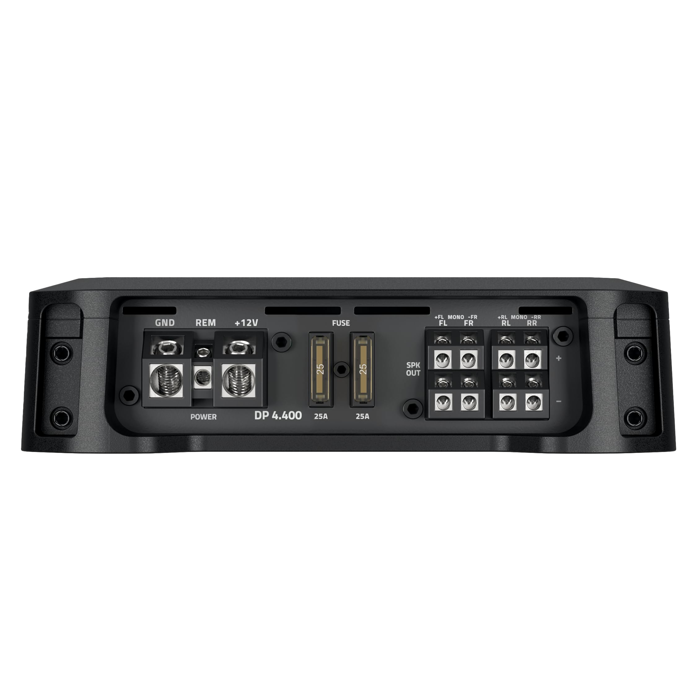 Hertz Dieci Power DP 4.400 – Amplificador Clase AB de 4 Canales con 4x125 W RMS @ 2 Ω, Alta dinámica para instalaciones de Audio multivía