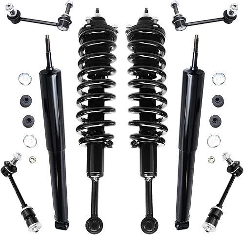 Miniatura 179 de Detroit Axle - Kit de puntales delanteros de 6 piezas para Chevrolet Aveo Aveo5 Pontiac G3 Wave, barra estabilizadora, varillas de acoplamiento