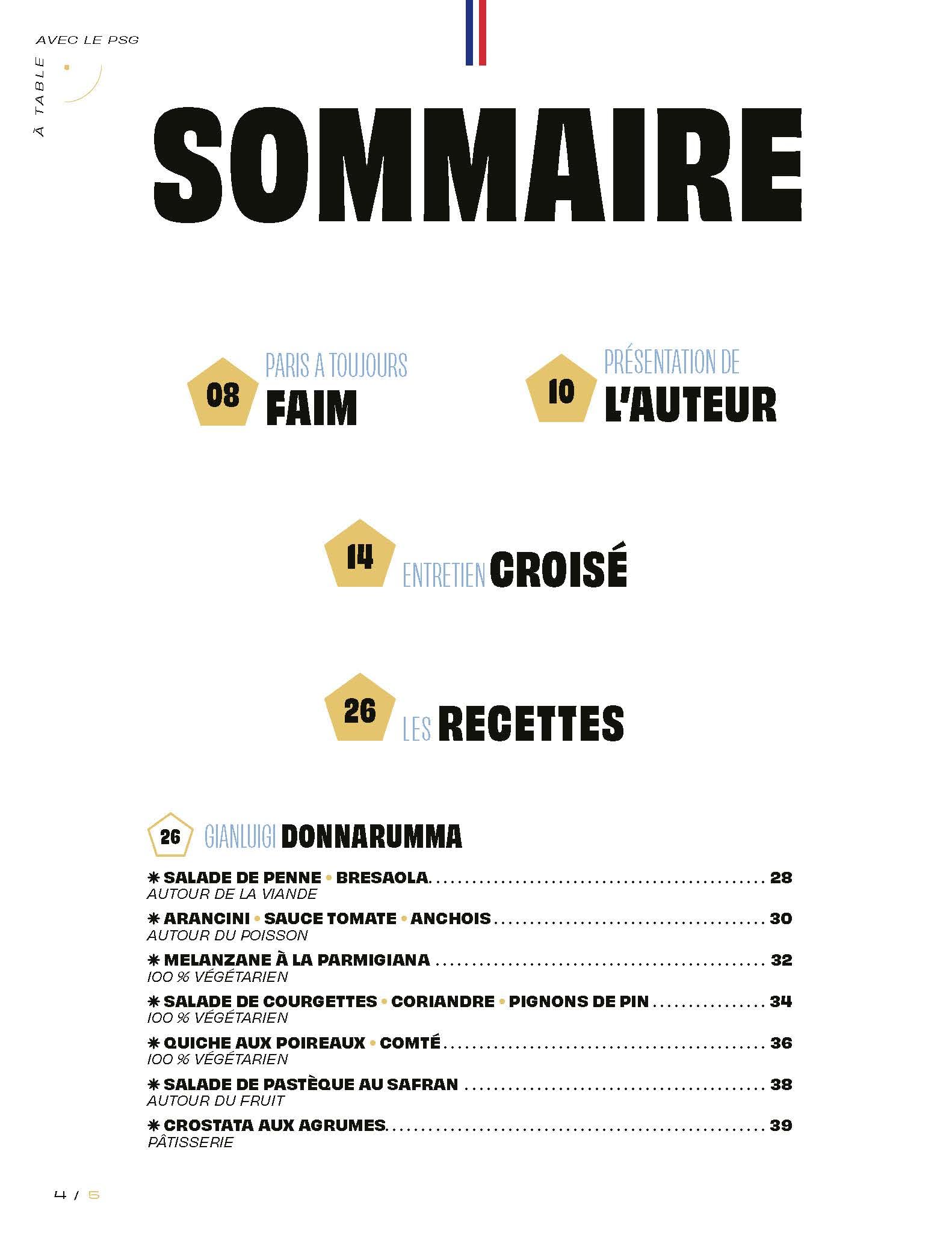 A table avec le Paris Saint-Germain