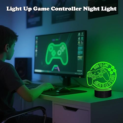 Miniatura 6 de Luz nocturna de juegos, lámpara de juego para niños, regalo de luz nocturna para consola de juegos, regalo de Navidad y cumpleaños para niños,