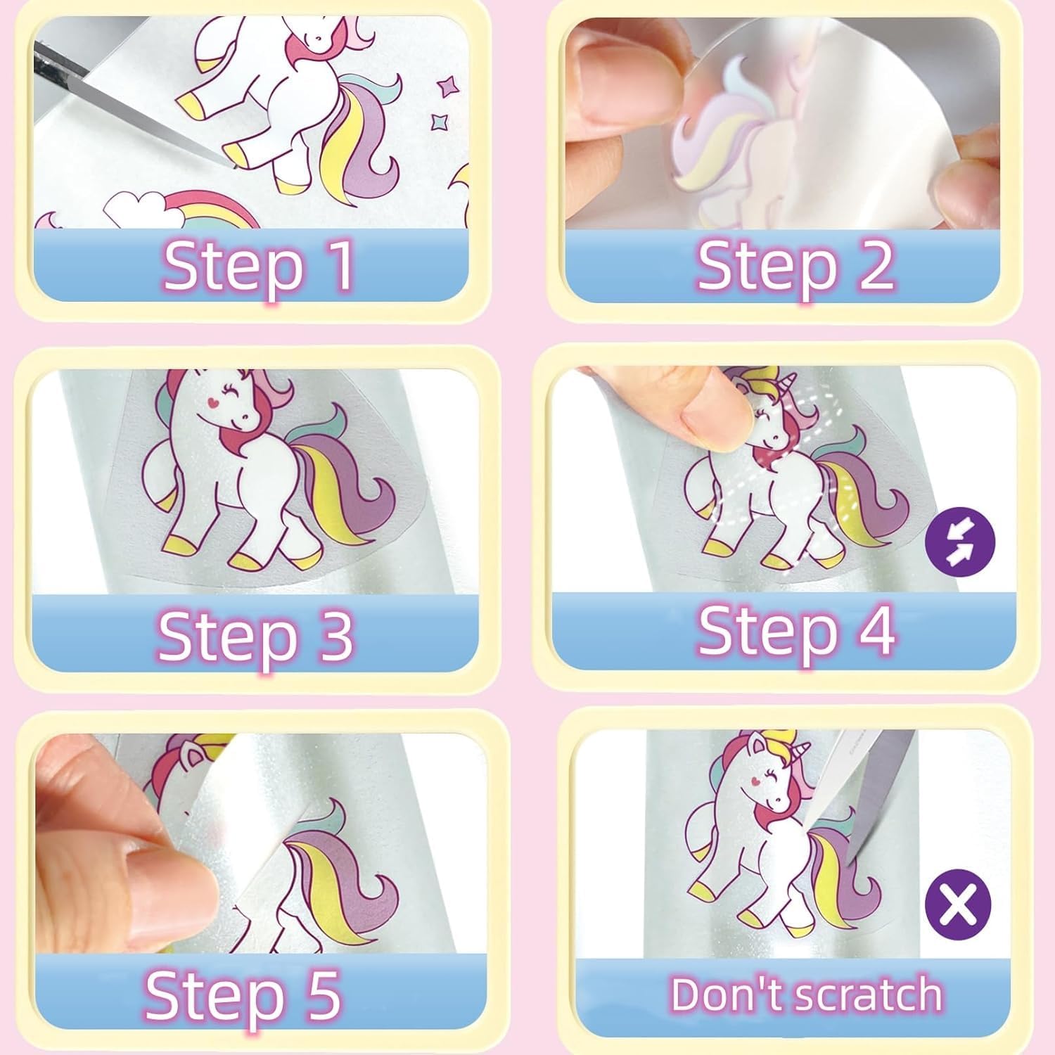 KolorFish Decorate Your Own Stainless Steel Water Bottle for Girls 4-12 Years Old Girl Gift With Unicorn Stickers & Glitter Gems - Birthday Arts and Crafts for Kids (DIY)