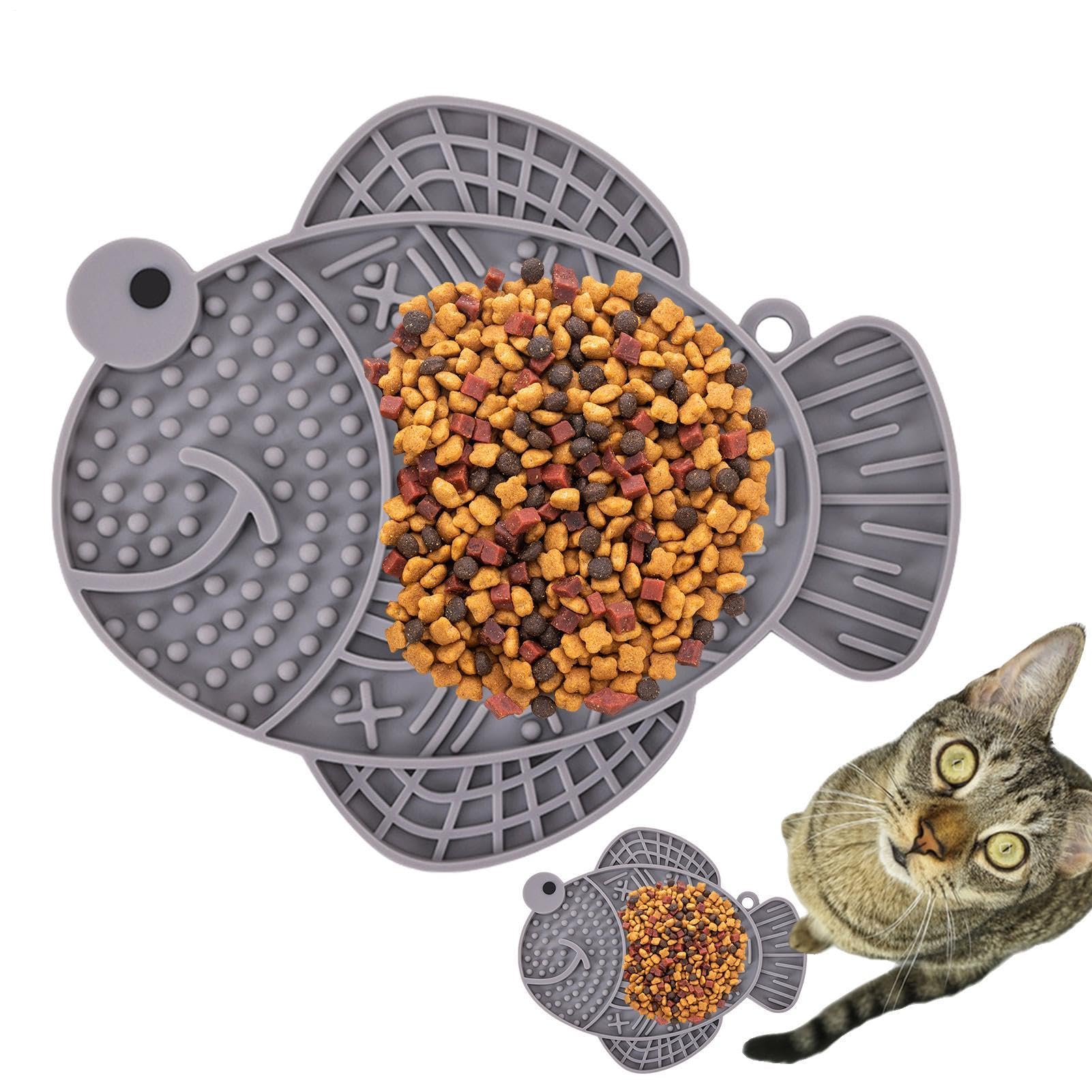 Licky Mats For Dogs & Cats - Slow Feeder Licck Mat, Silicone Puppy Lick Pad, Slow Feeding Mat, Dog Treat Enrichment Toy |Strong Suction Training Mats Bath Grooming Use For Small Dogs Puppy Cats