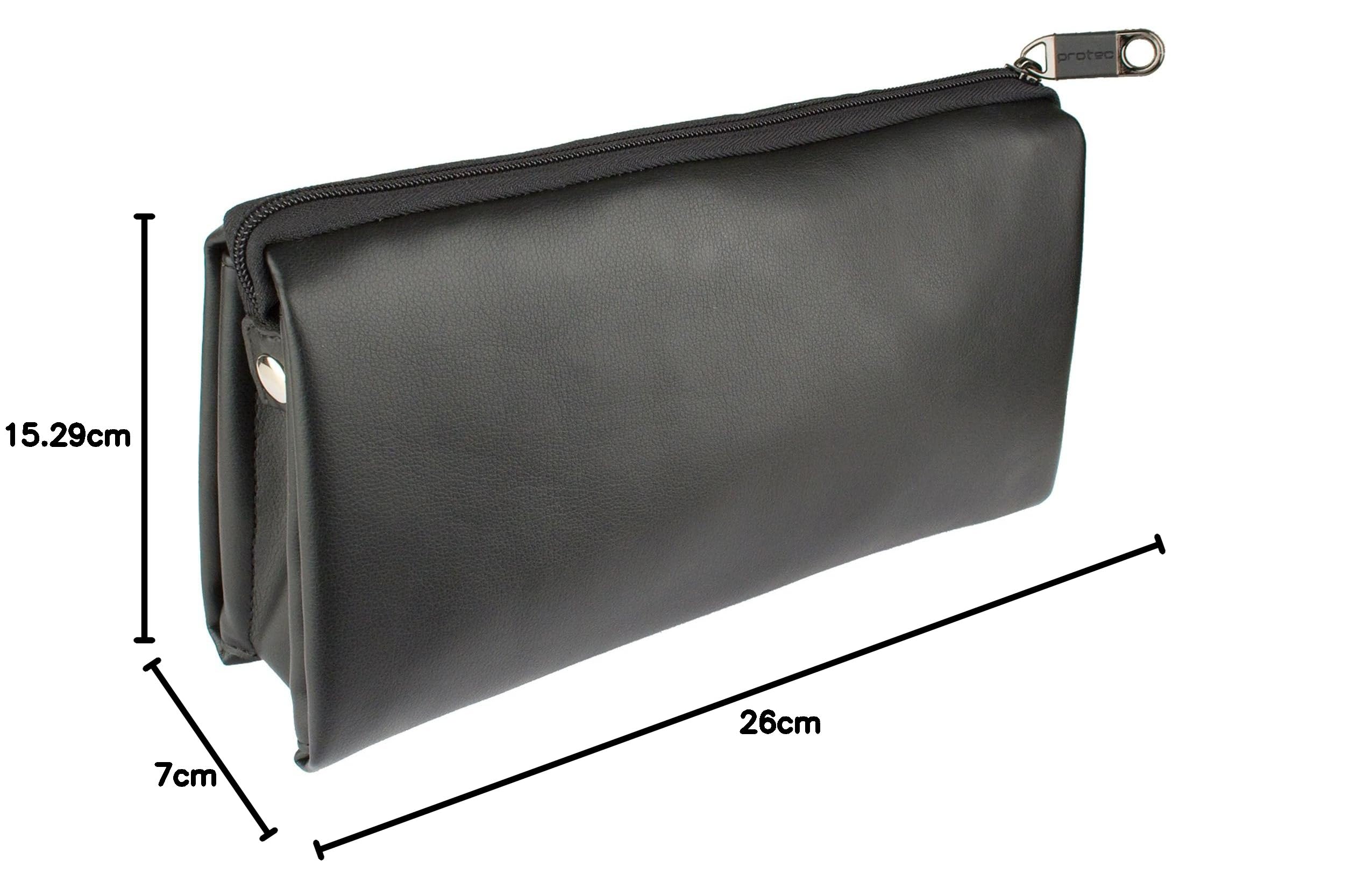 Pro Tec wmc10protec 10 Woodwind Mundstück Fall Leder-Etui Protects up to 6 Mouthpieces