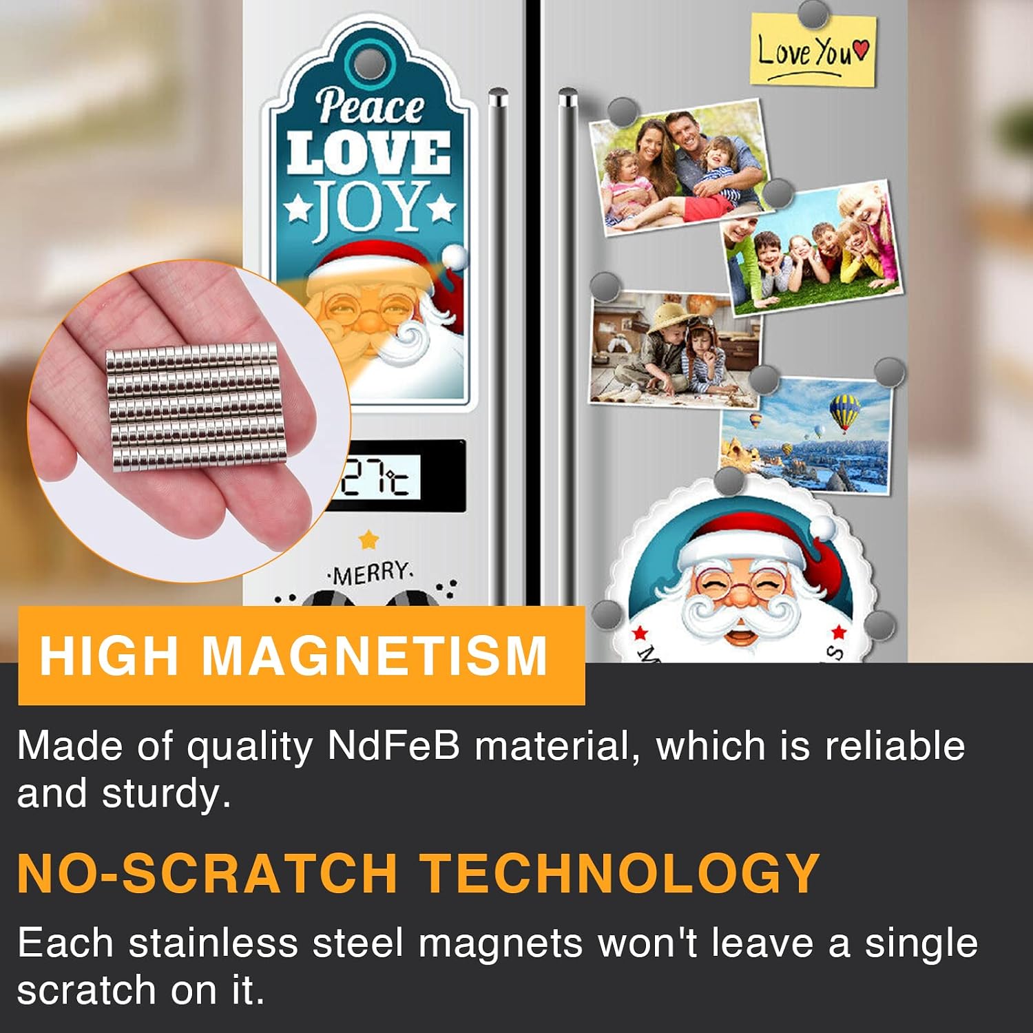 TRYMAG 100Pcs Round Small Refrigerator Magnets 5x2MM, Multi-Use Tiny Mini Neodymium Magnets for Fridge, Whiteboard, Billboard, Office Magnets