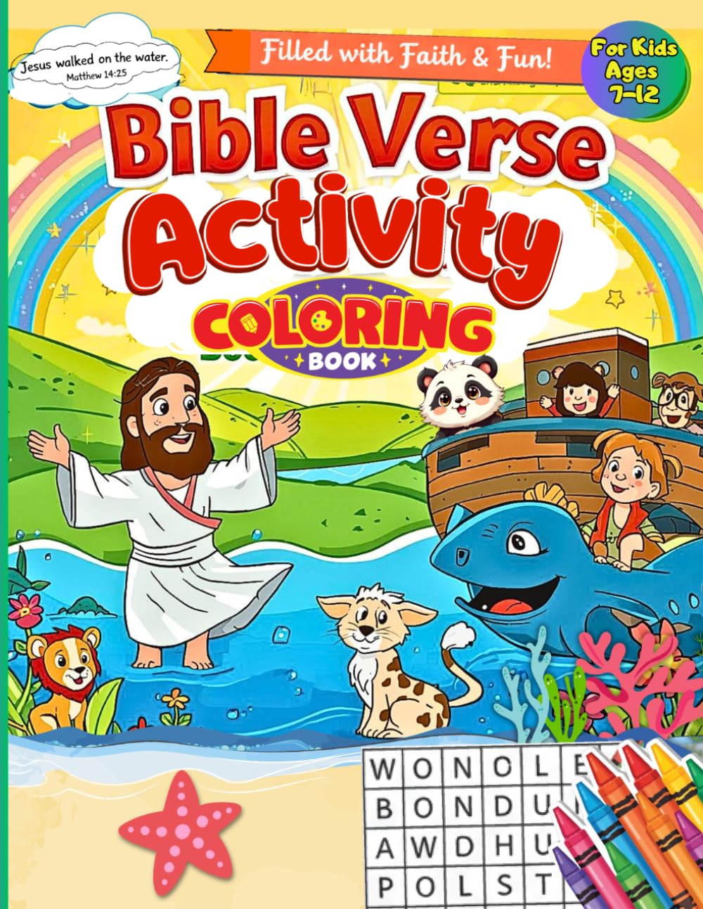 Bible Verse Activity Coloring Book: Filled with Faith and Fun