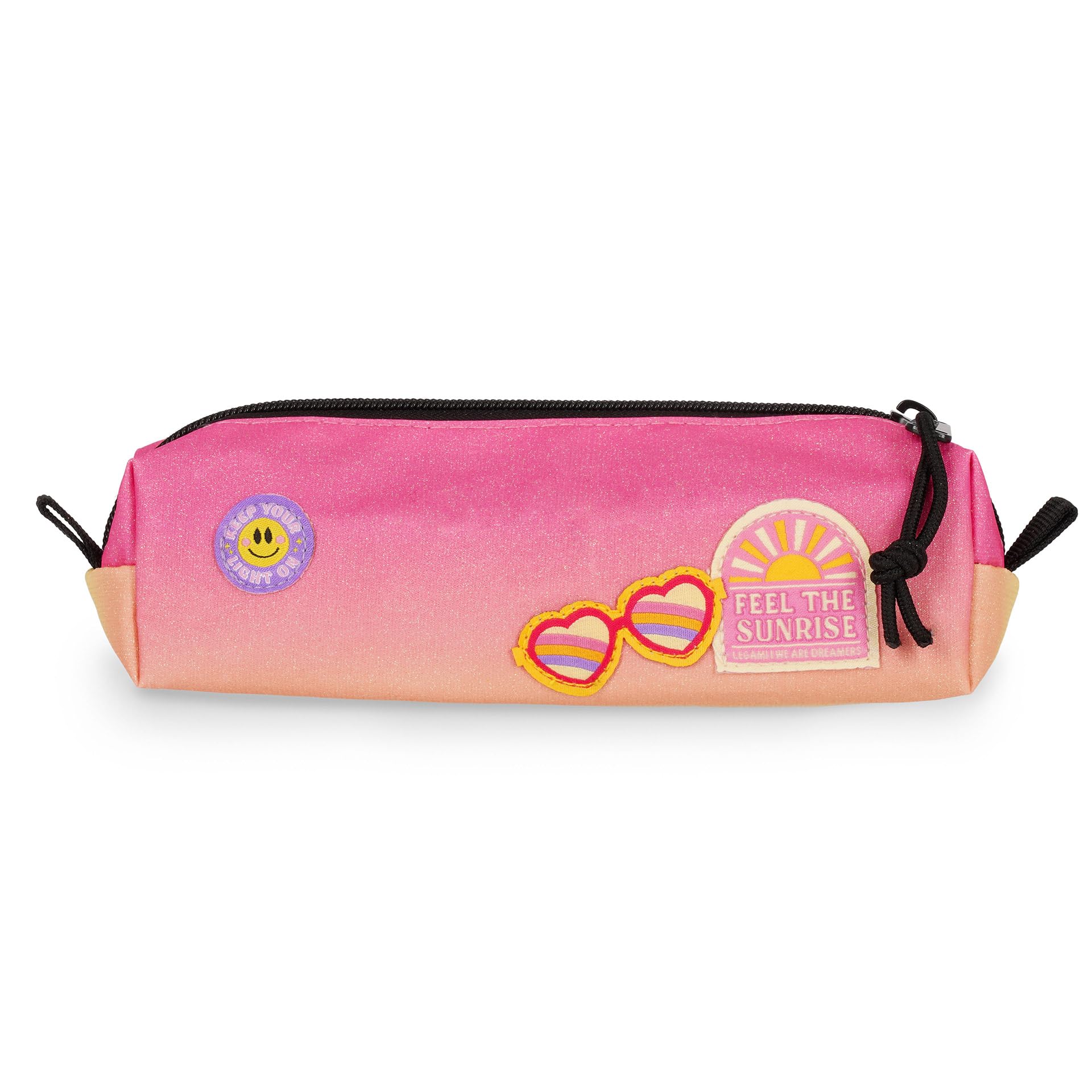 Legami - My Pencil Case, Sunrise Lover Theme, Zip Closure, Recycled Plastic, Durable, Large Capacity, Practical, School Pencil Case, Office, 22 x 6 cm