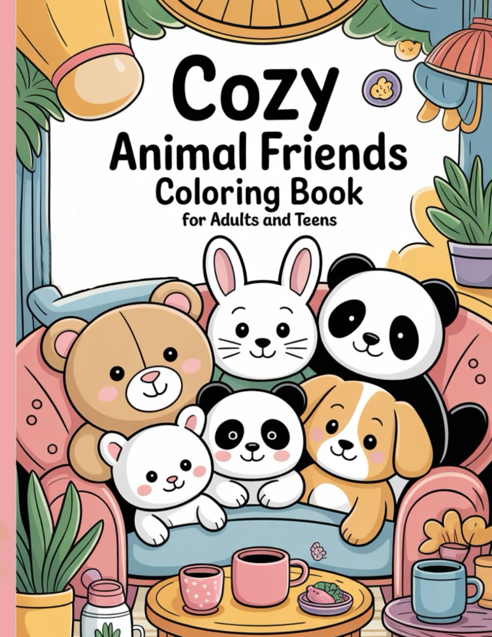Cozy Animal Friends Coloring Book: A cozy coloring book for adults and teens featuring super cute animal friends. Easy, simple designs help reduce ... Perfect for cozy animal coloring book